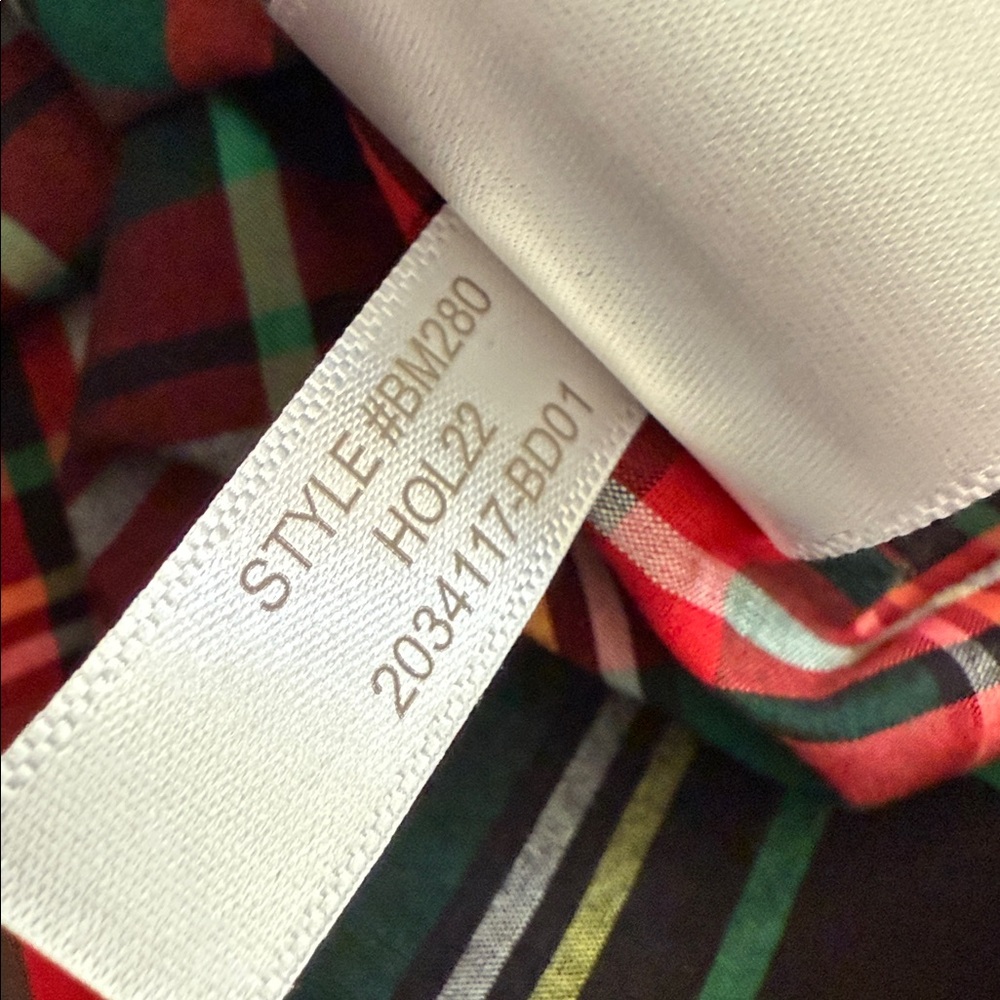 {NWOT} J. Crew | Cotton Poplin Pajama Set Black Stewart Tartan Plaid BM280 (XXL) - Picture 6 of 16